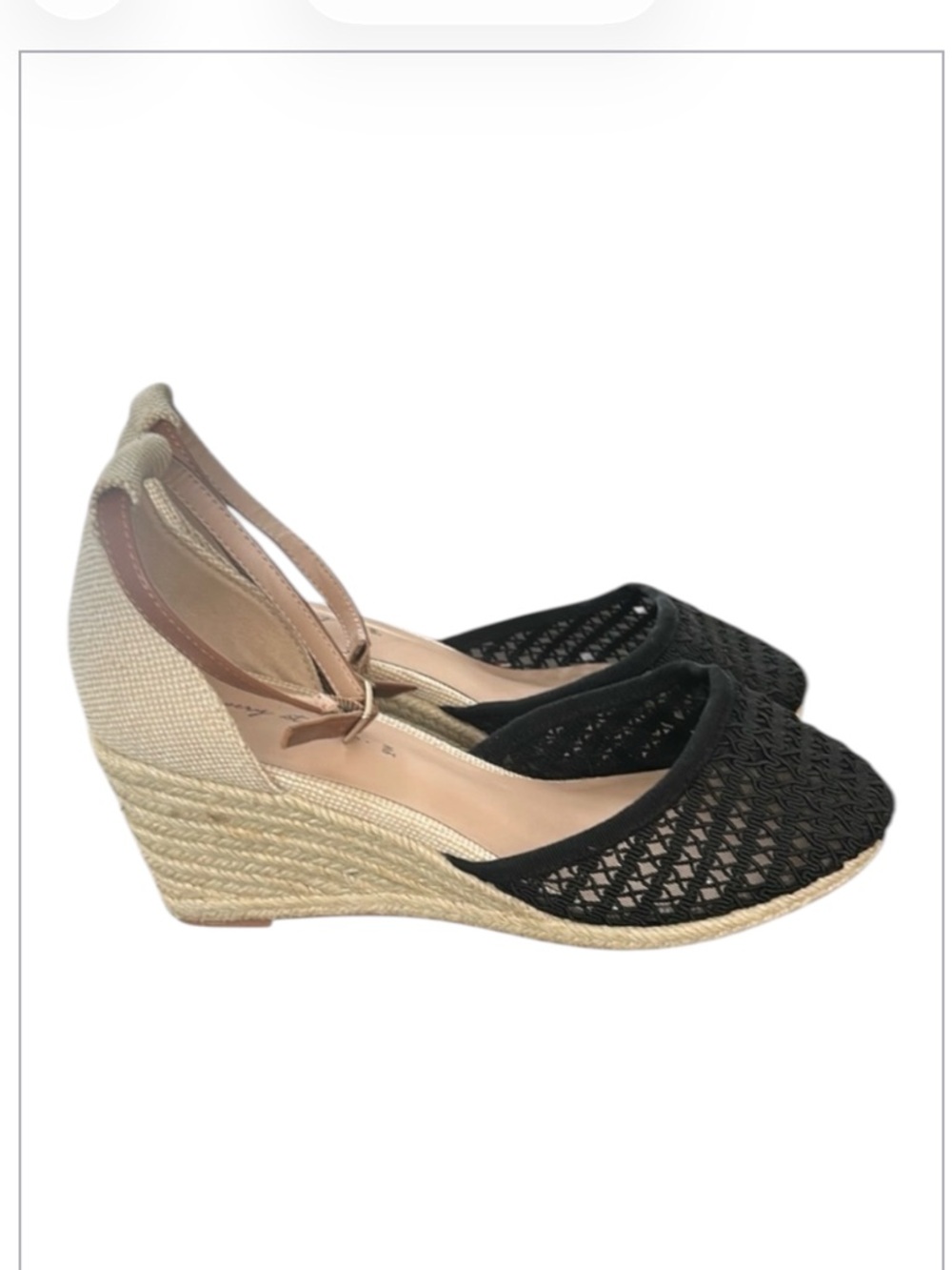 In Every Story Penningtons Lace Mesh Wedge Shoes Women’s 9W Wide Fit Comfort